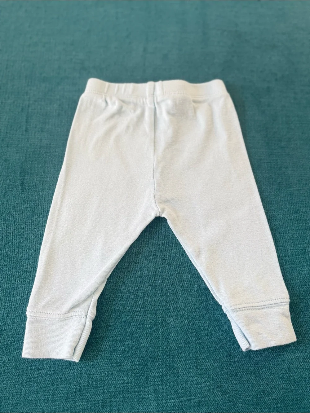 Cloud Island 0-3M Newborn Baby Cotton Jogger Pants Coral, Light Blue, and Stripe